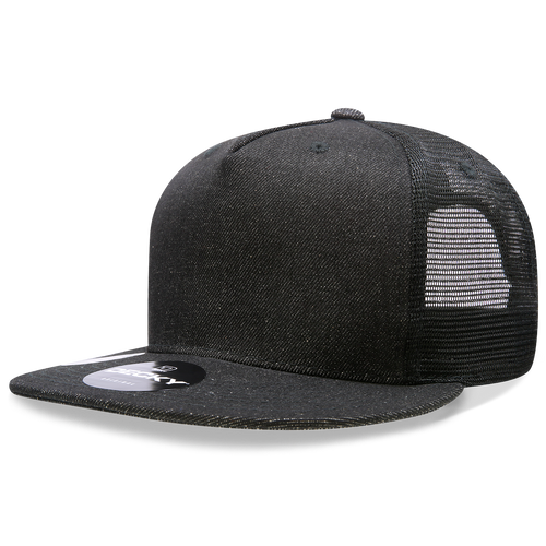 5 Panel High Profile Structured Denim Trucker