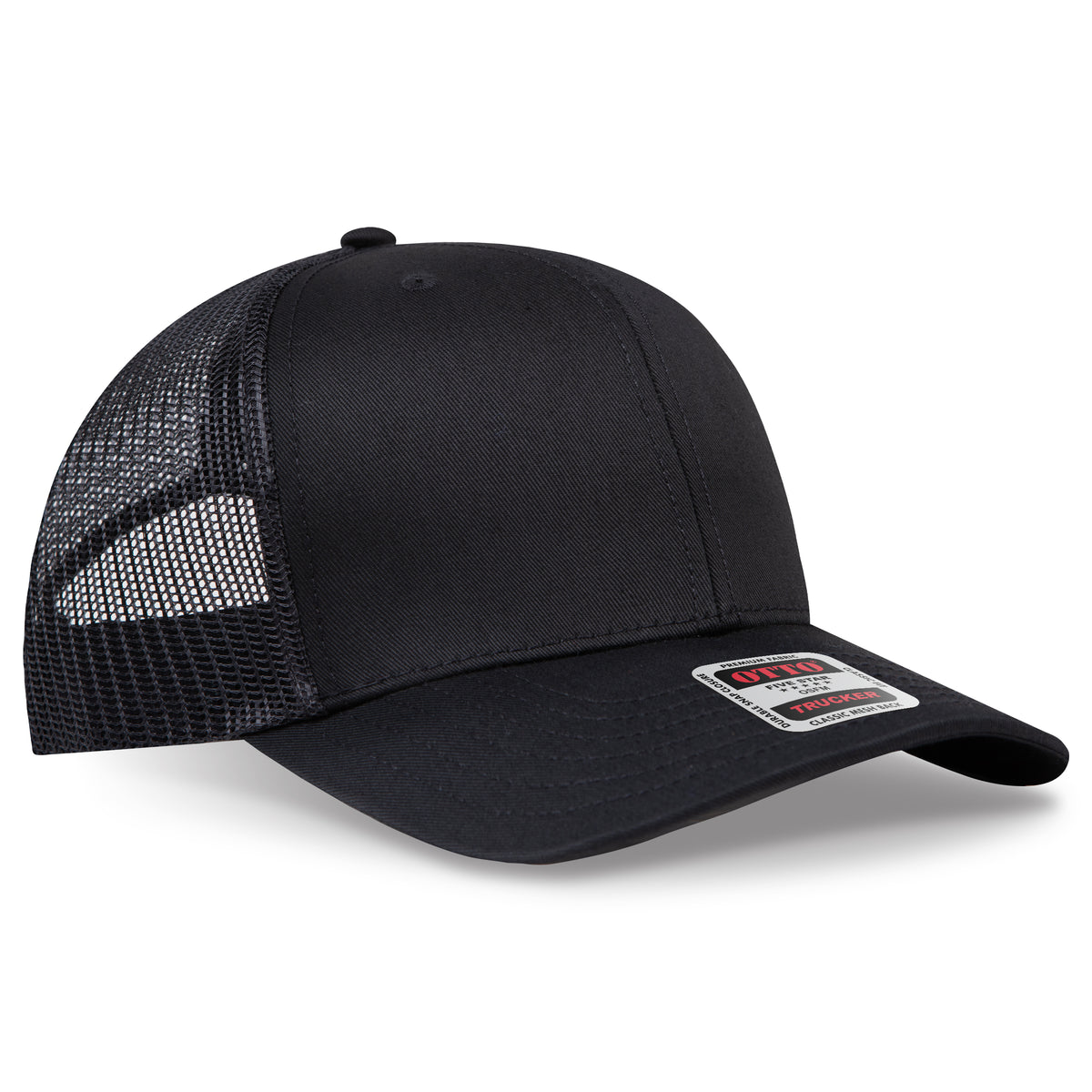 OTTO CAP® 6 Panel Mid Profile Mesh Back Trucker Hat
