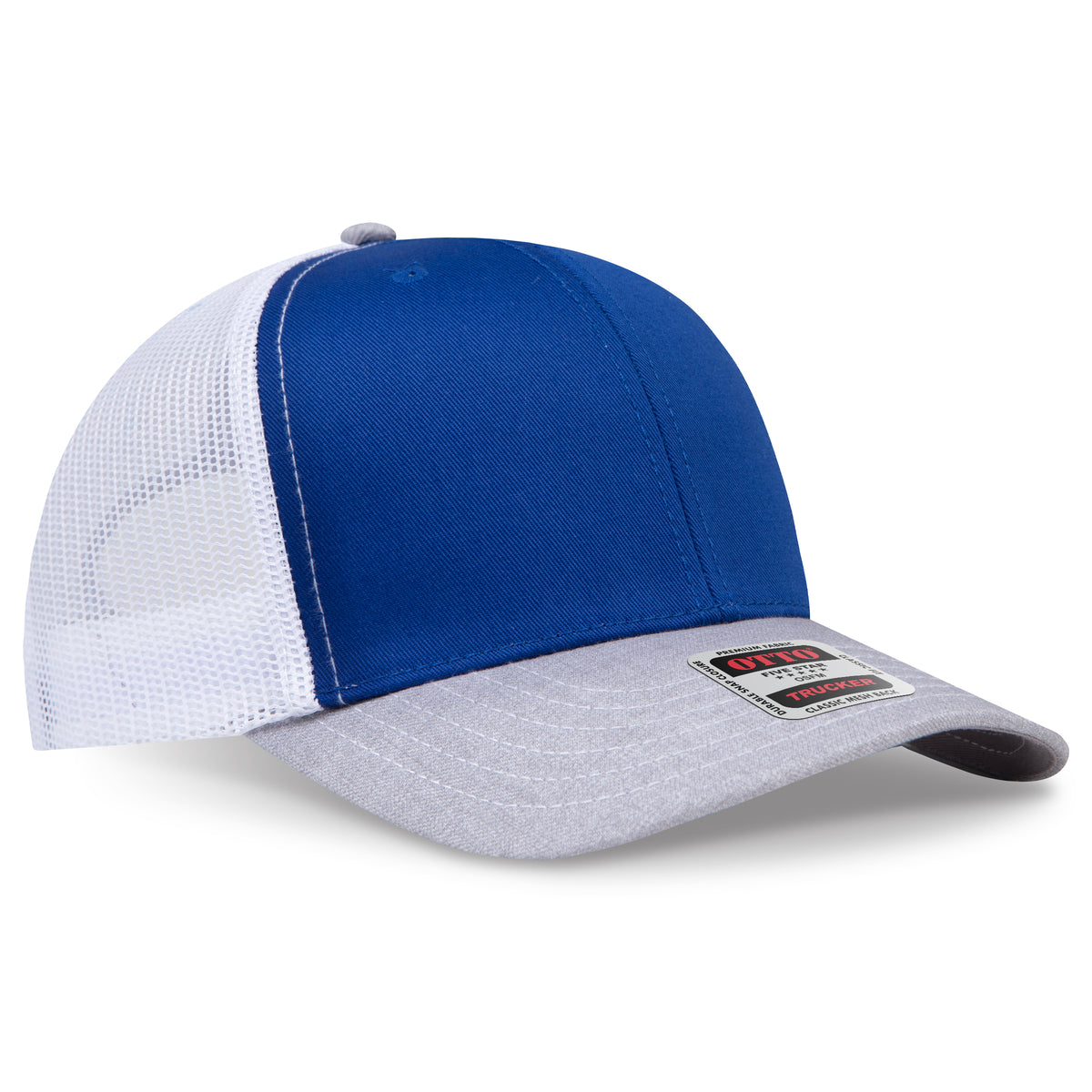 OTTO CAP® 6 Panel Mid Profile Mesh Back Trucker Hat