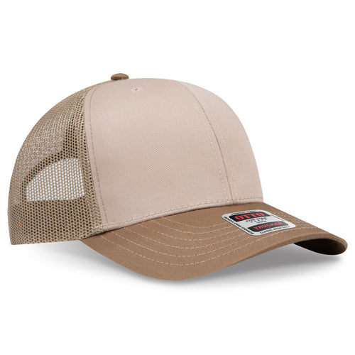 OTTO CAP® 6 Panel Mid Profile Mesh Back Trucker Hat