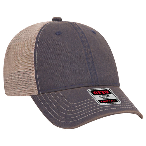 OTTO CAP® 6 Panel Low Profile Mesh Back Trucker Dad Hat