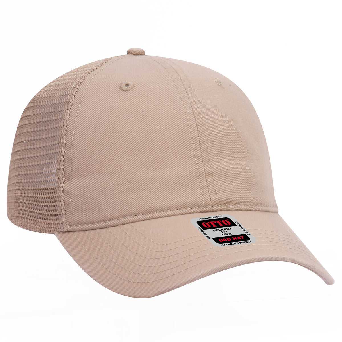 OTTO CAP® 6 Panel Low Profile Mesh Back Trucker Dad Hat