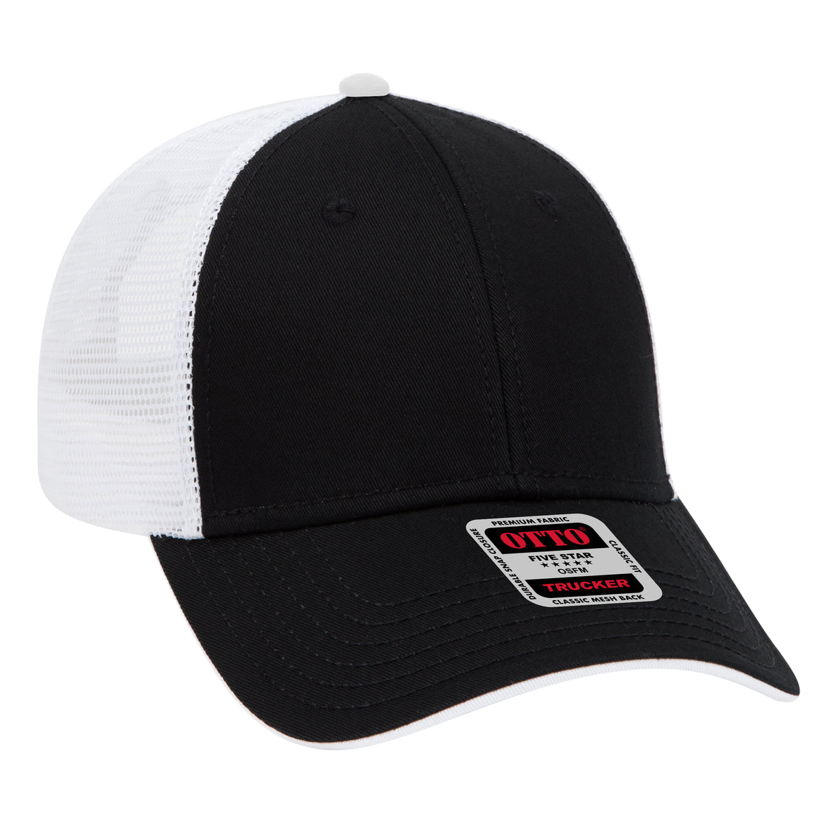 OTTO CAP® 6 Panel Low Profile Mesh Back Trucker Hat