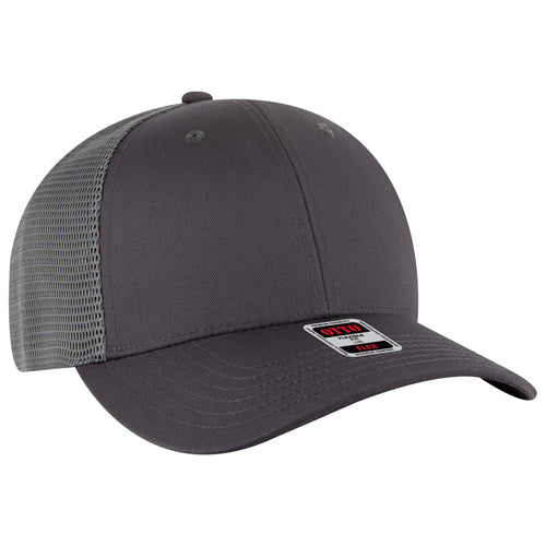 OTTO CAP® OTTO FLEX® Fitted 6 Panel Low Profile Mesh Back Trucker Hat