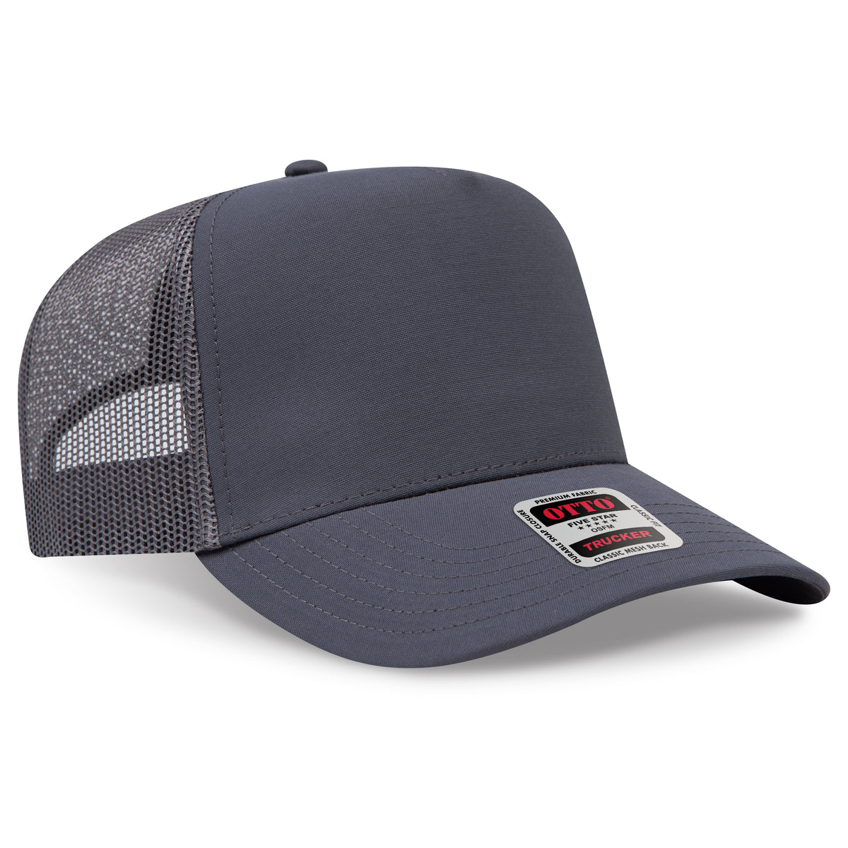 OTTO CAP® 5 Panel Mid Profile Mesh Back Trucker Hat