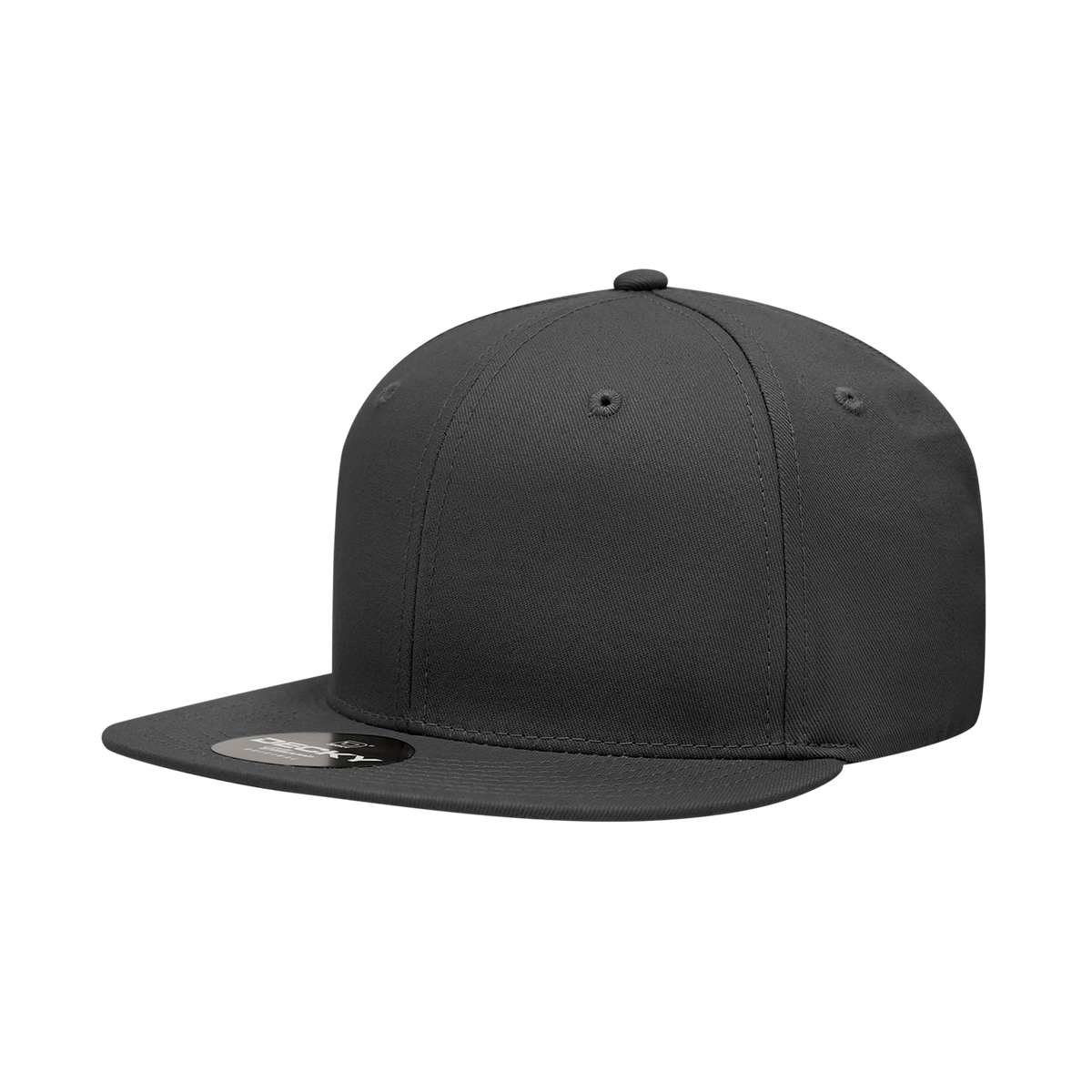 6 Panel High Profile Structured Cotton Blend Snapback