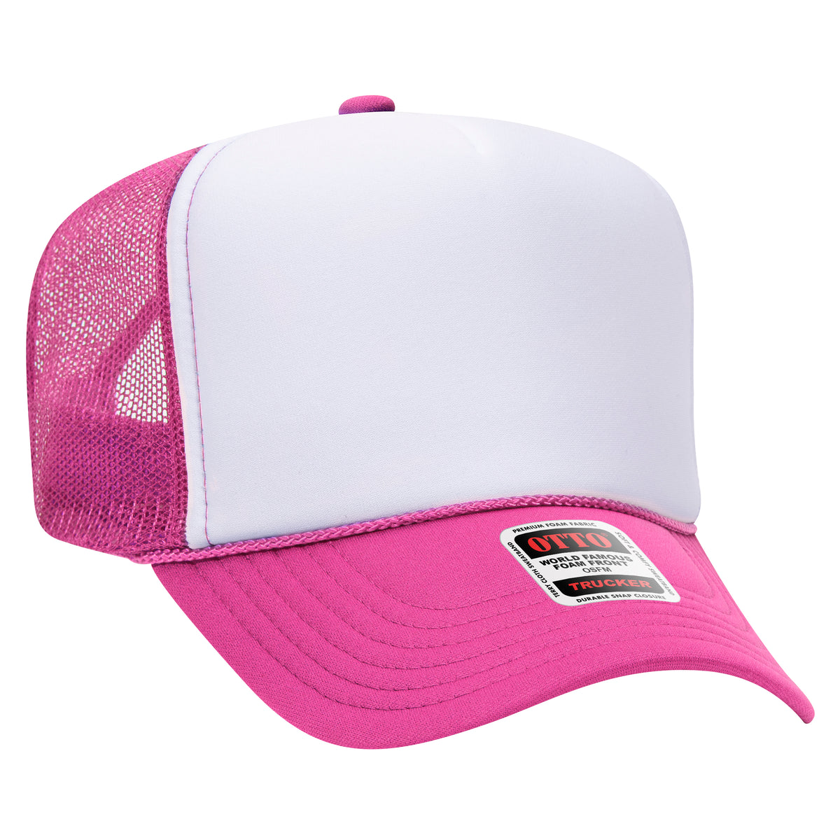 OTTO CAP® 5 Panel High Crown Mesh Back Trucker Hat