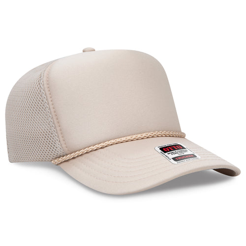 OTTO CAP® 5 Panel High Crown Air Mesh Back Trucker Hat