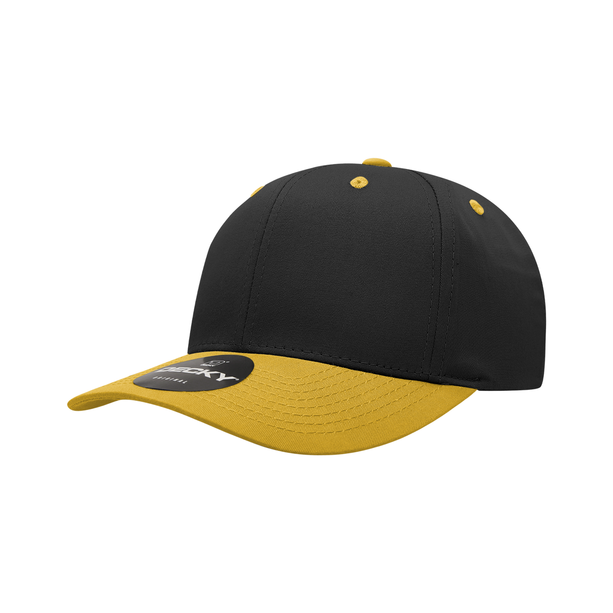 6 Panel Mid Profile Structured Cotton Blend Cap