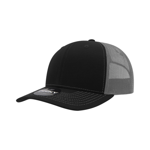 6 Panel Mid Profile Structured Contra-Stitch Trucker
