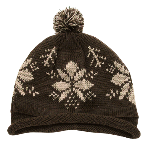 Snowflake Roll Up Beaine w/Pom