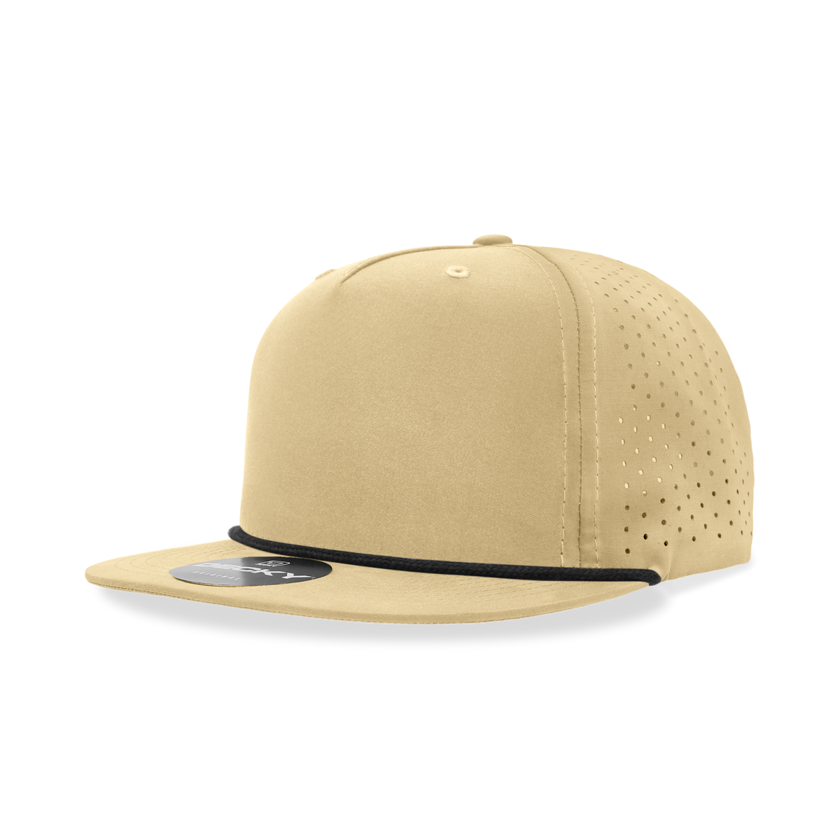 5 Panel Half Dome Profile Relaxed Perforated Performance Rope Hat
