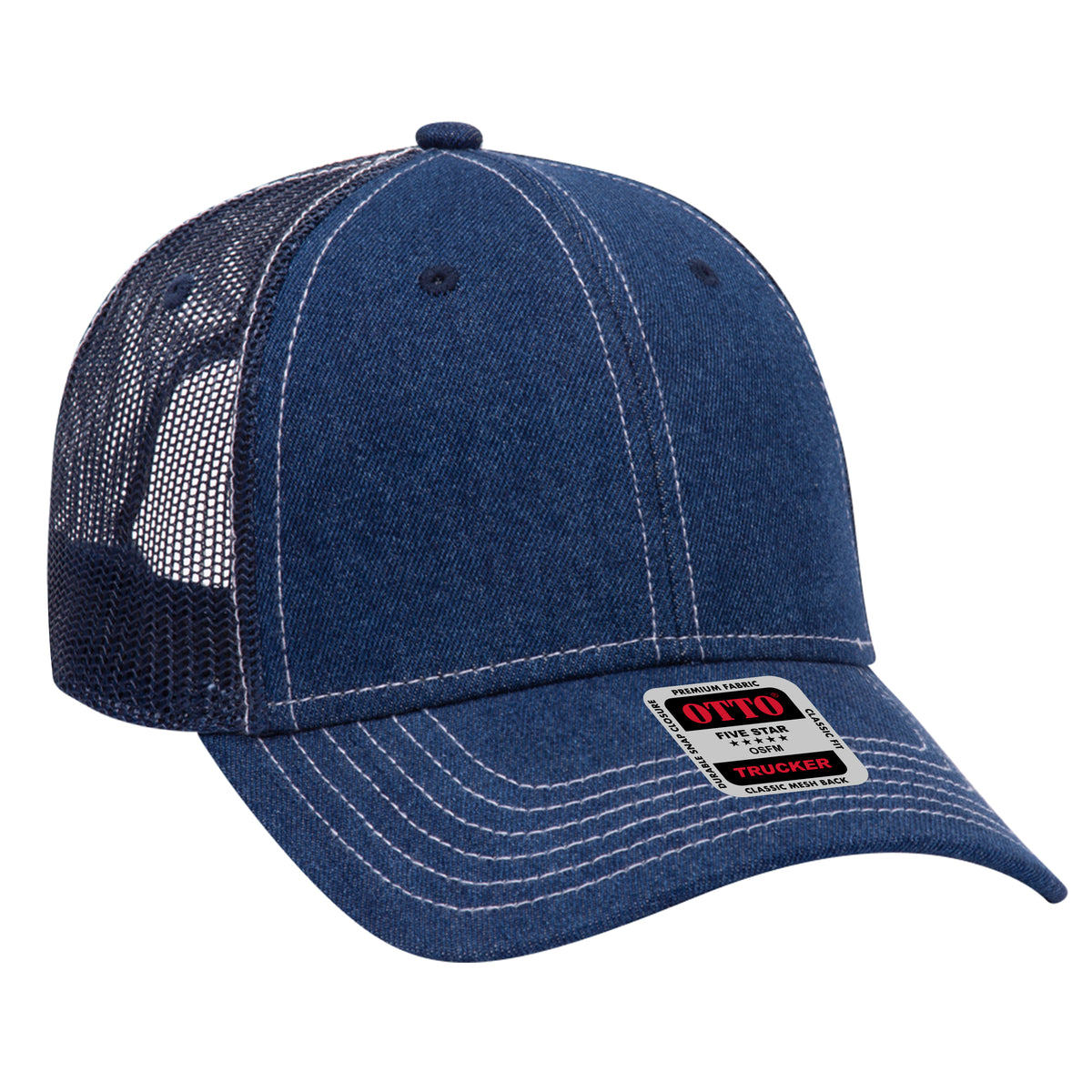 OTTO CAP® 6 Panel Low Profile Mesh Back Trucker Hat