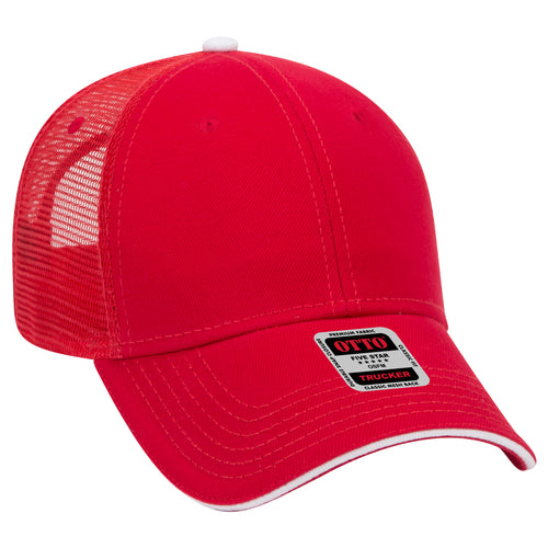 OTTO CAP® 6 Panel Low Profile Mesh Back Trucker Hat