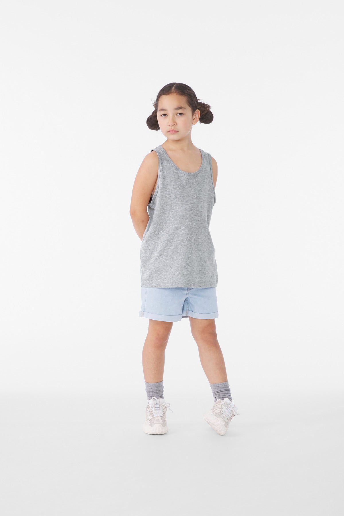 BELLA+CANVAS ®  Youth Heather CVC Tank BC3480YCVC