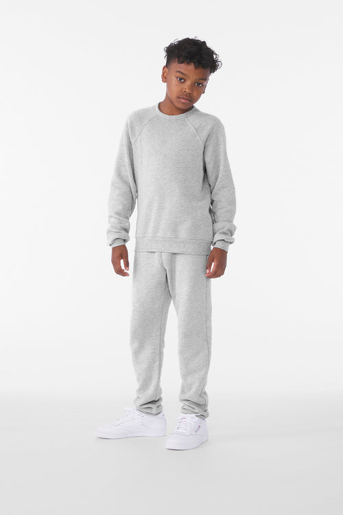 BELLA+CANVAS ®  Youth Sponge Fleece Raglan Sweatshirt BC3901Y