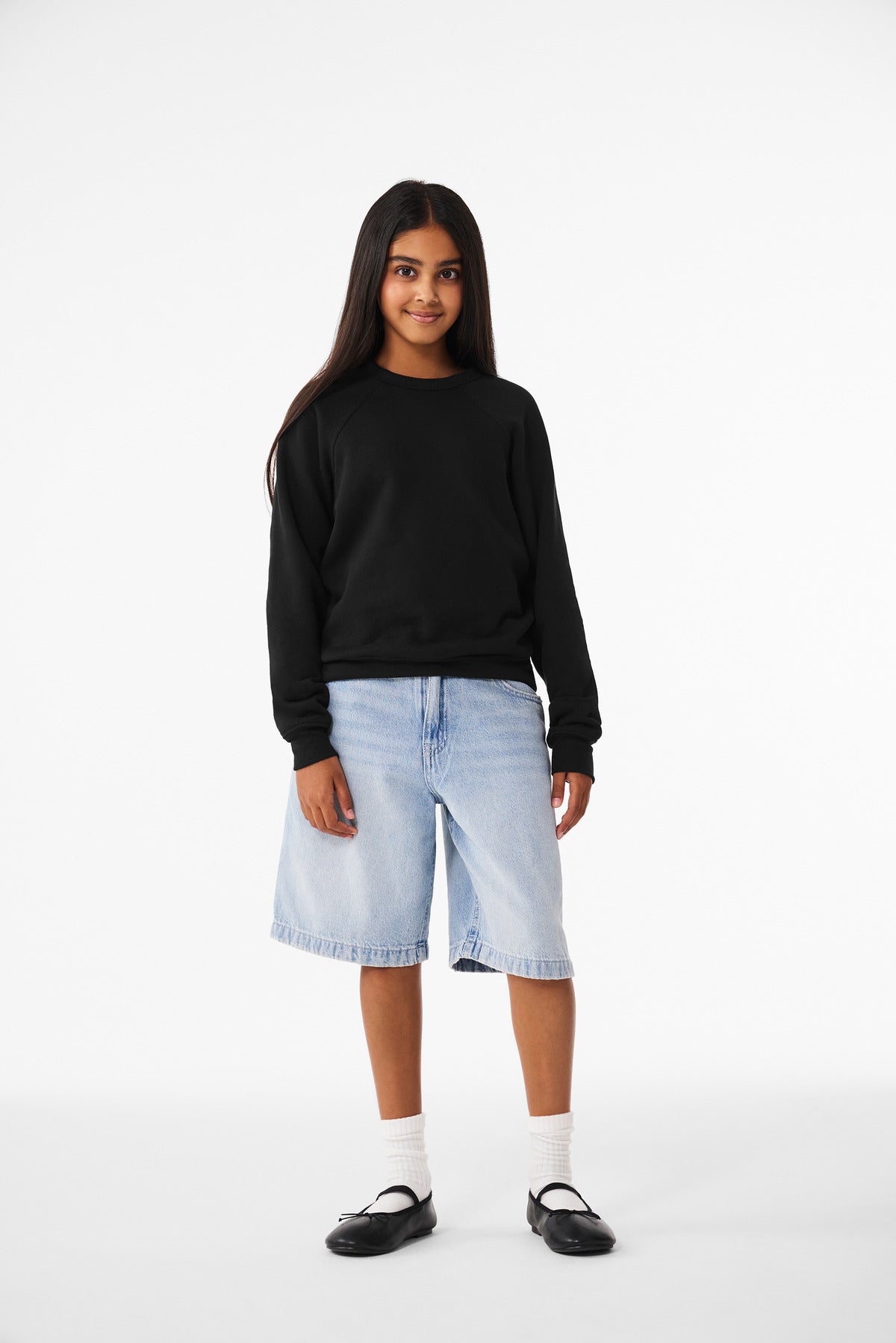 BELLA+CANVAS ®  Youth Sponge Fleece Raglan Sweatshirt BC3901Y