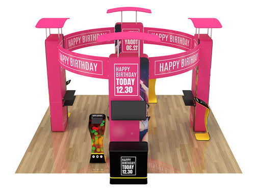 20x20ft Custom Trade Show Booth Design A