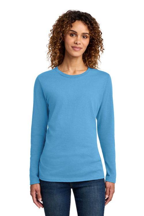 Port & Co ®  Women's Long Sleeve Core Cotton Tee. LPC54LS