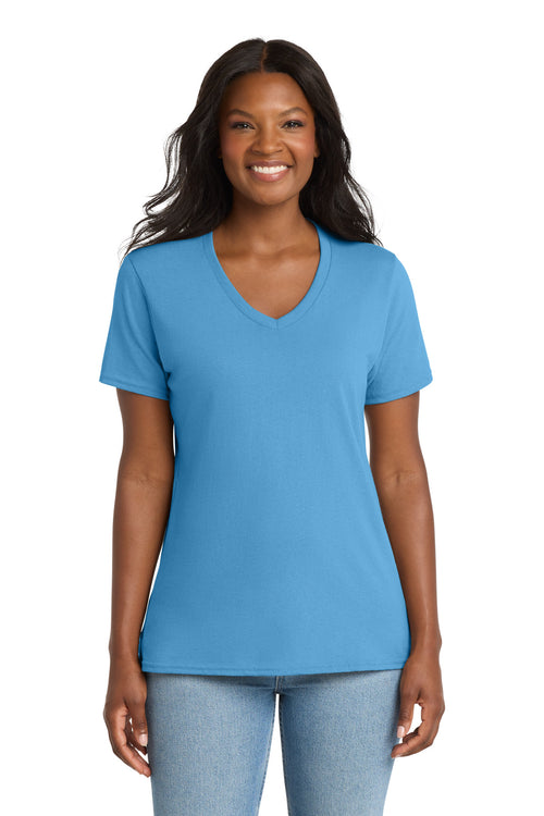 Port & Co ®  Women's Core Cotton V-Neck Tee. LPC54V