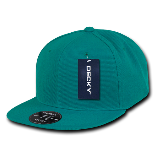 6 Panel High Profile Structured Acrylic/Polyester Fitted