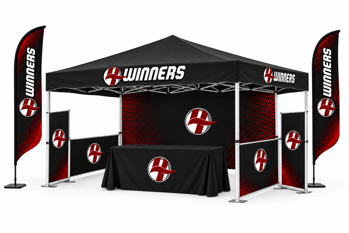 Pro 10x15 Outdoor Booth Package - custom branded event tent