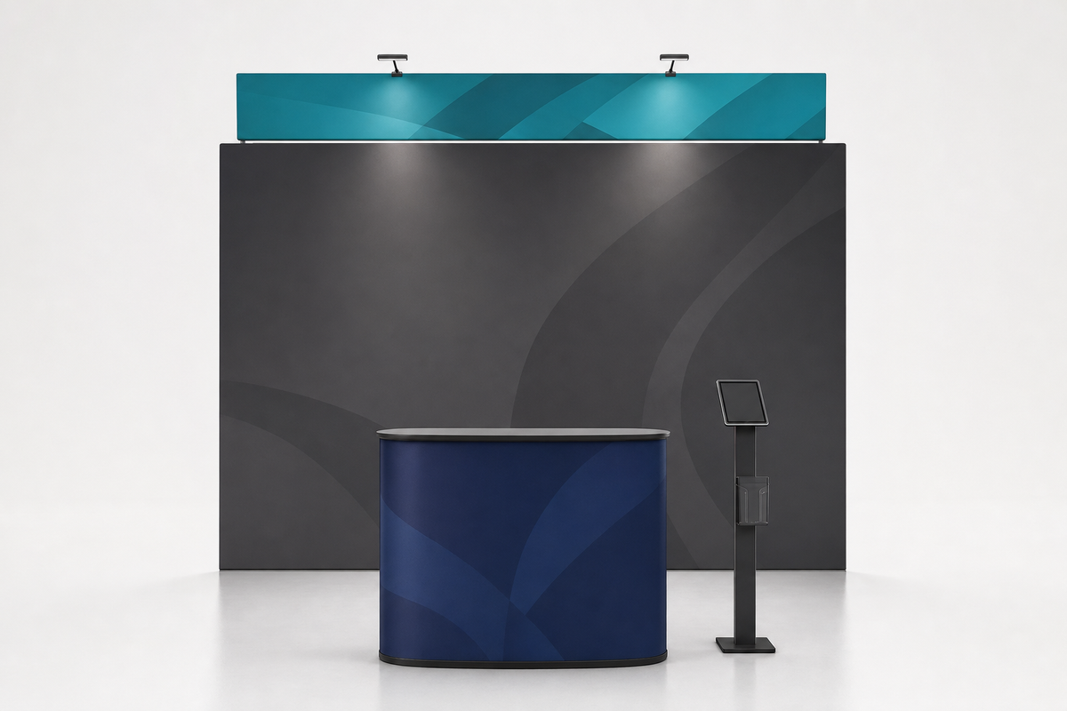 10x10 Custom Trade Show Booth — Style 19 - trade show booth display