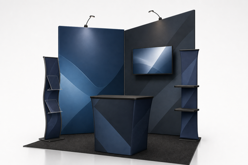 10x10 Custom Trade Show Booth — Style A1 - trade show booth display