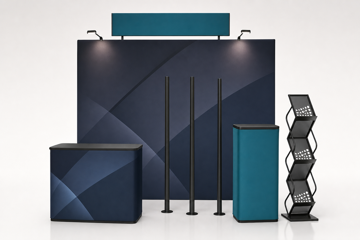 10x10 Custom Trade Show Booth — Style E - trade show booth display