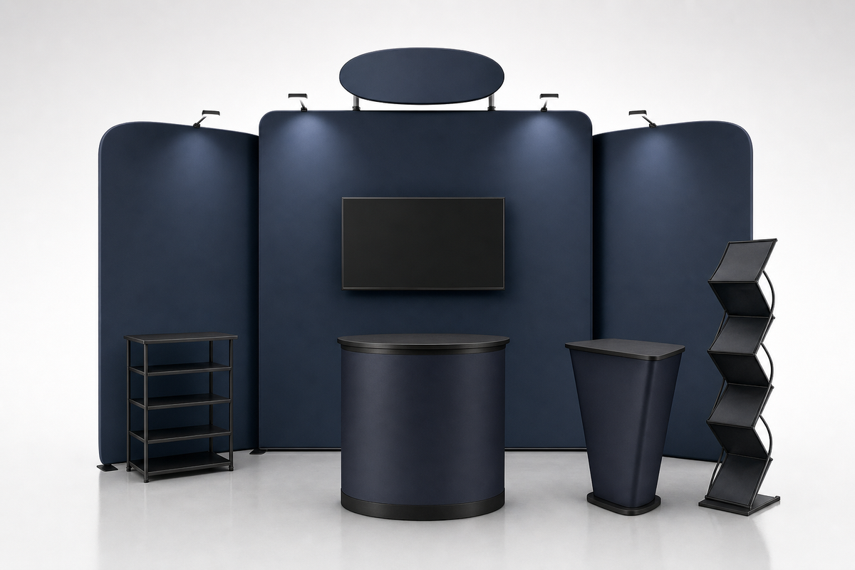 10x20 Custom Trade Show Booth — Style H - trade show booth display