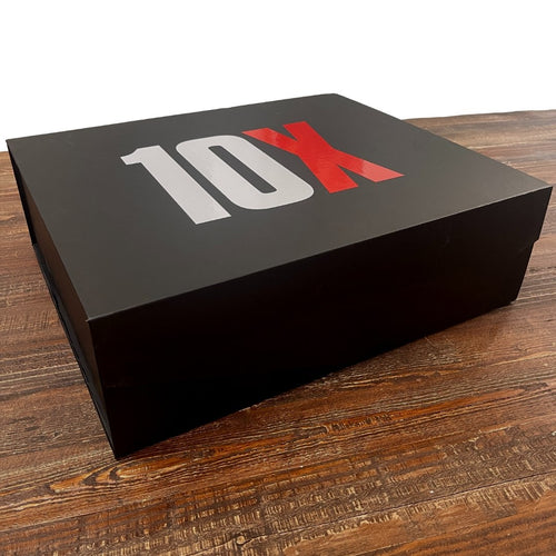 Custom Portfolio Gift Box — real closed box created for a client (10X branding)
