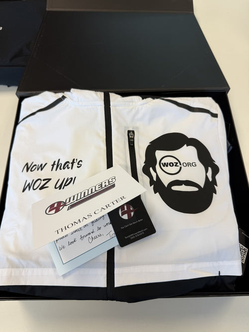 Custom Portfolio Gift Box — personalized handwritten note from 4Winners founder Tom Carter