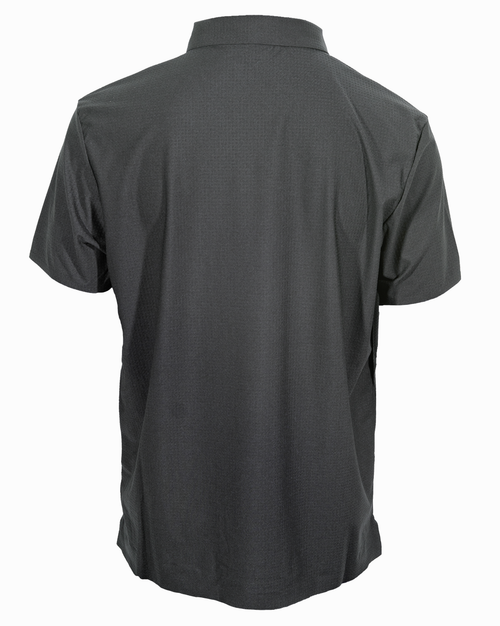 GOLeisure Performance Polo, black, back view
