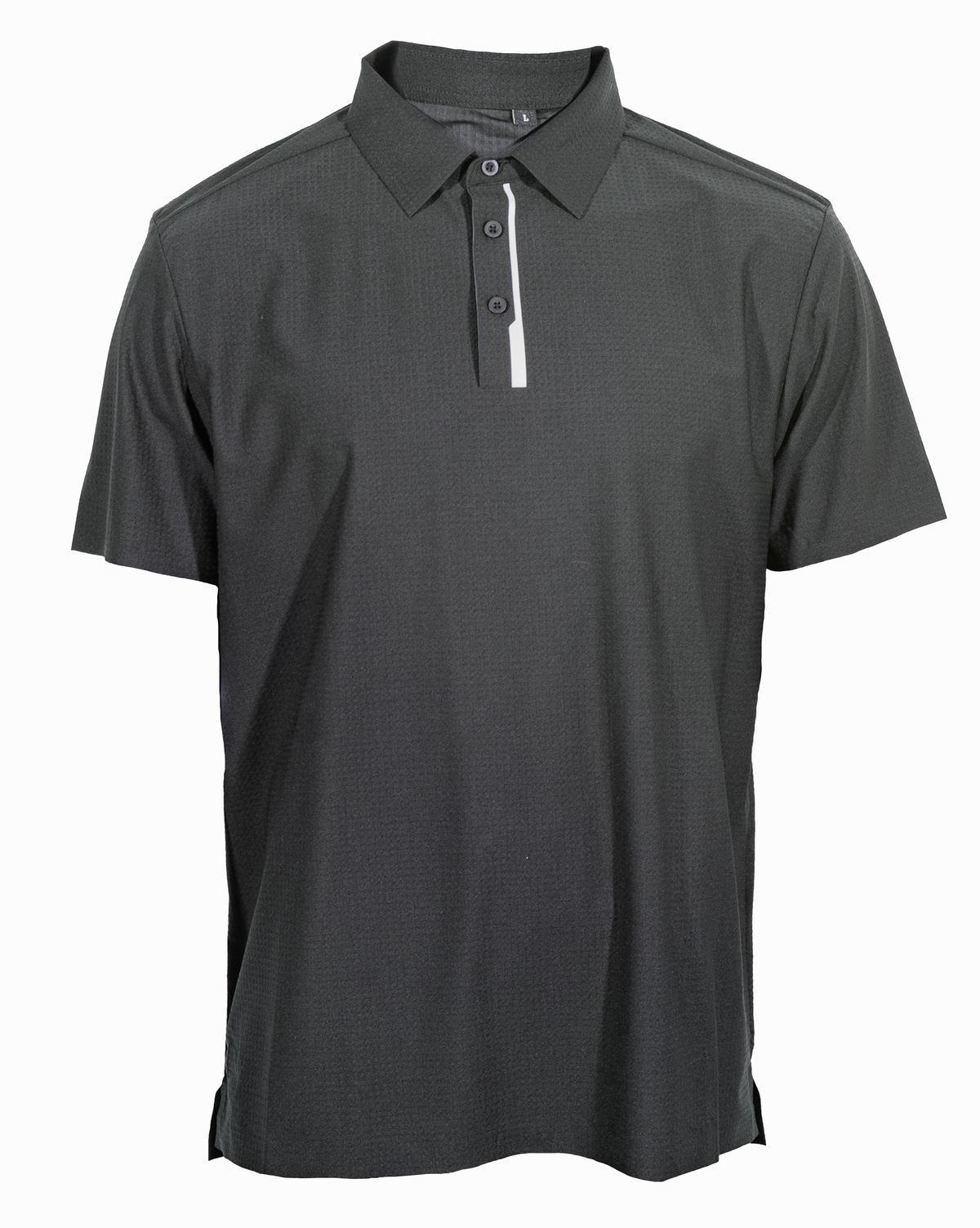 GOLeisure Performance Polo, black, front view