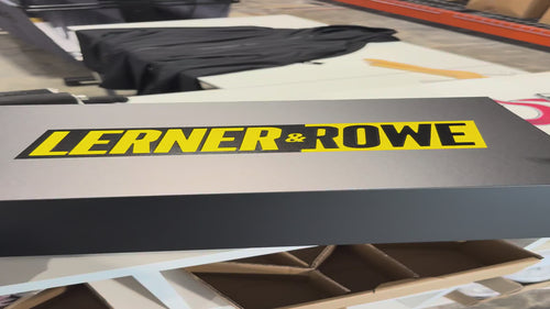 Custom Portfolio Gift Box — real contents flat lay video (Lerner & Rowe branding)