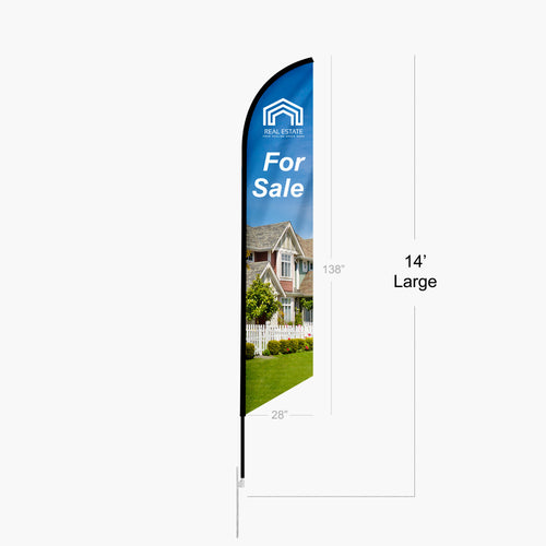 Feather Flag 14ft with pole
